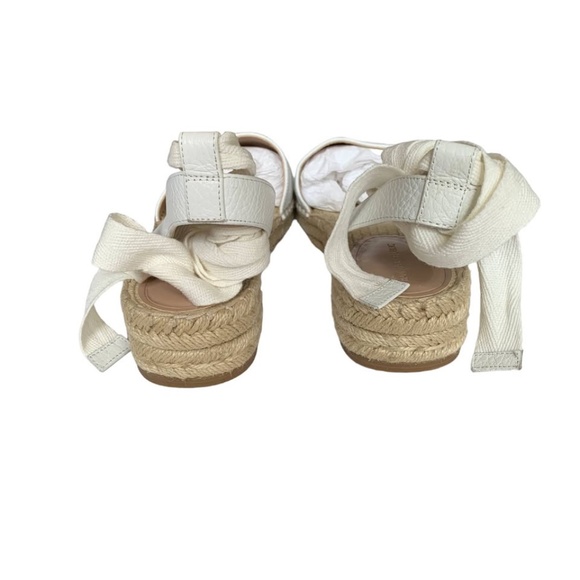 Banana Republic White Lace-Up Espadrille Size 9 Women - Picture 7 of 7